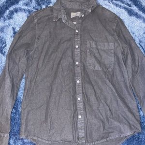 Charcoal Button Down